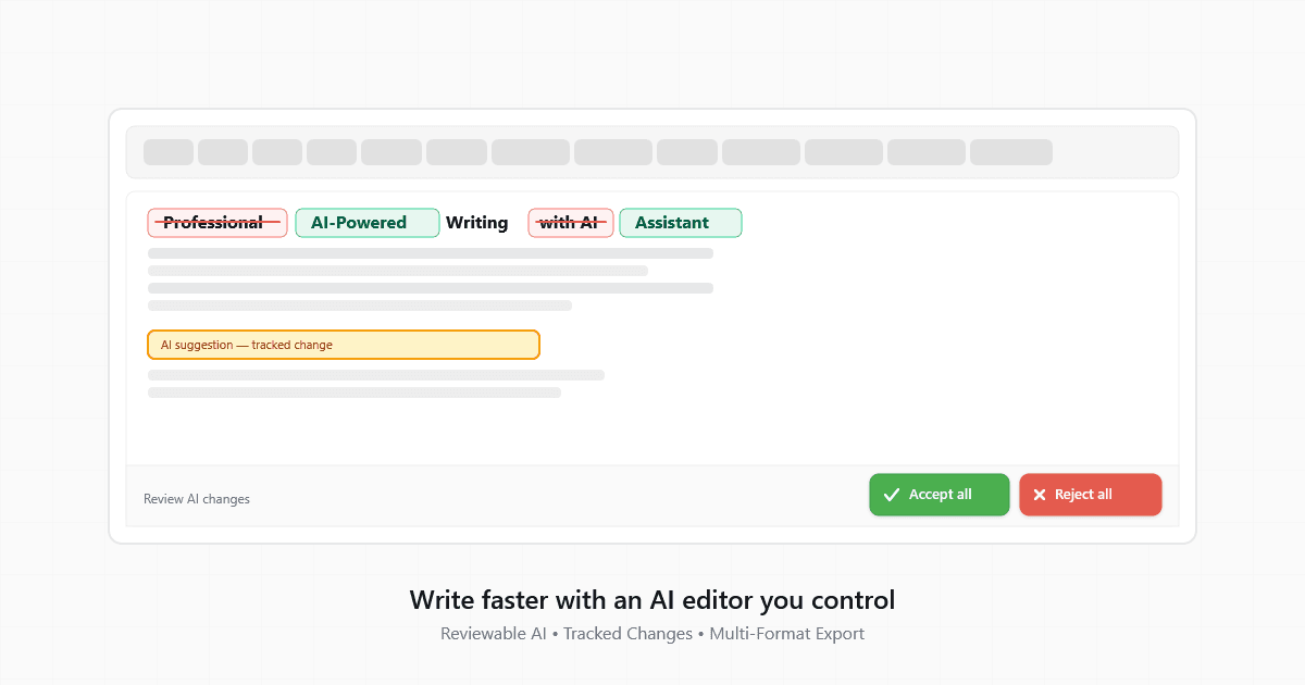 Introducing QuillAid: Write Faster with an AI Editor You Control