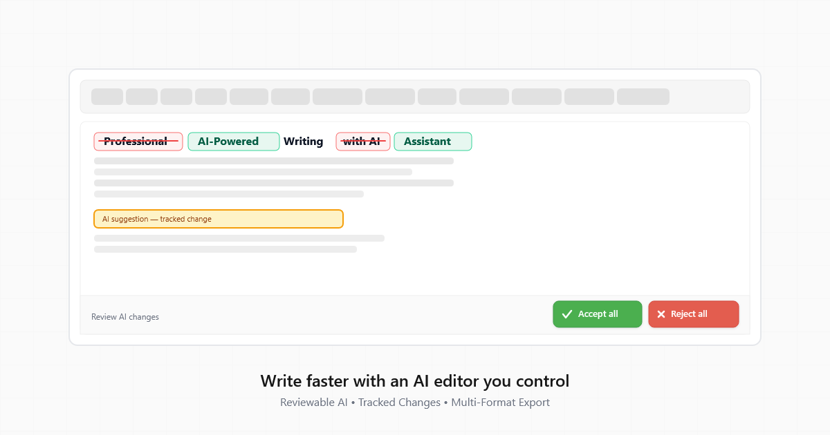 Introducing QuillAid: Write Faster with an AI Editor You Control
